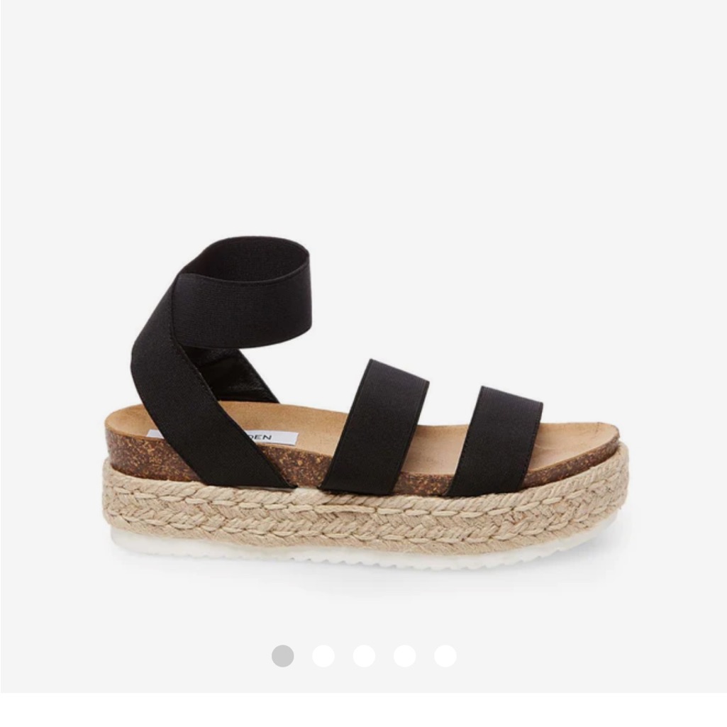 Steve Madden Kimmie Black Sandals